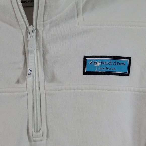 Vineyard Vines White Shep Shirt Pullover Jacket - Picture 2 of 4